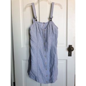Free People overall striped dress